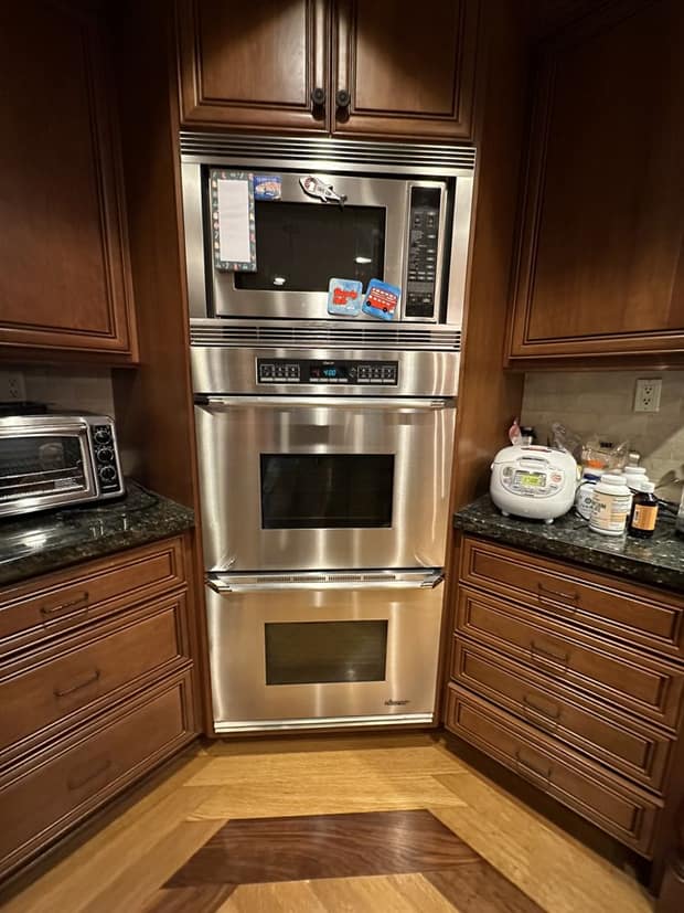 Built-in double wall oven